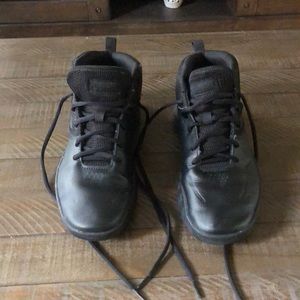 Boys Black Adidas Basketball shoes size 6